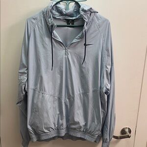 Nike Sky Blue Hooded Pullover Windbreaker